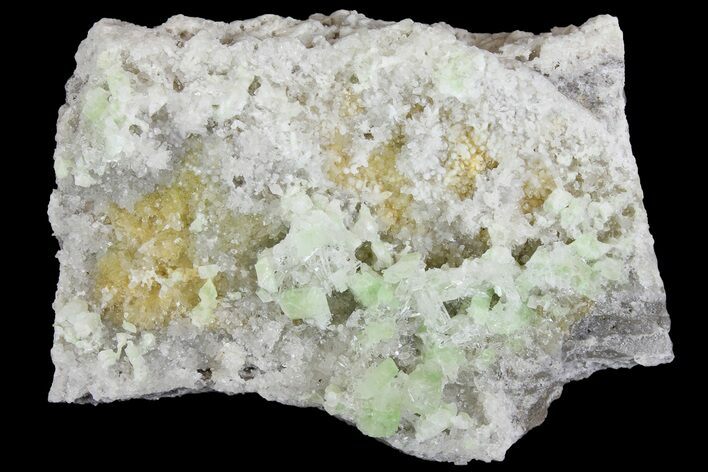 Green Augelite Crystals on Quartz - Peru #173388